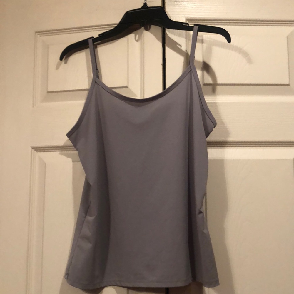 New Directions - Medium -Gray Camisole/Tank w/Adjustable Spaghetti Straps